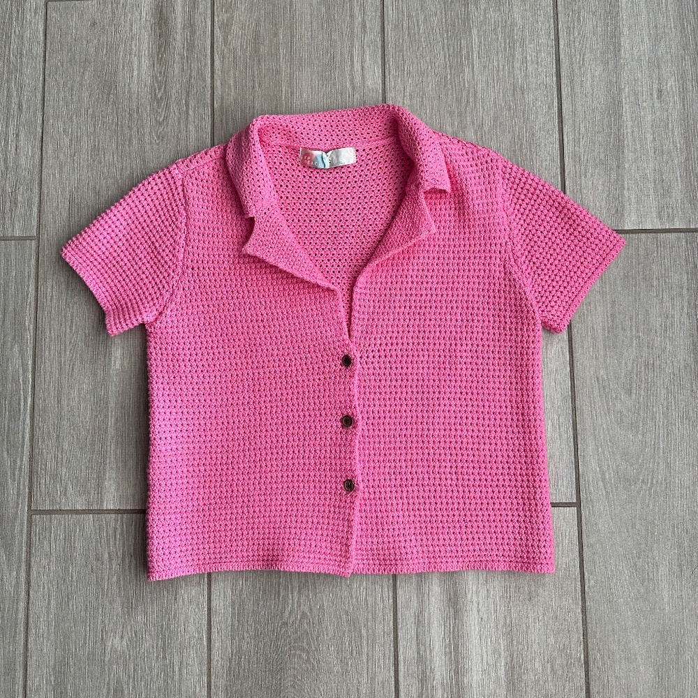 Free People | Crochet Beach Shirt | Size S